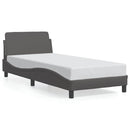 sengeramme Dover 90x200 cm kunstlæder grå