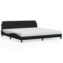 sengeramme Dover 193x203 cm velour sort