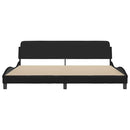 sengeramme Dover 193x203 cm velour sort