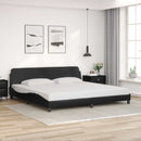 sengeramme Dover 193x203 cm velour sort