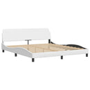 sengeramme Dover 152x203 cm kunstlæder hvid