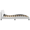 sengeramme Dover 152x203 cm kunstlæder hvid