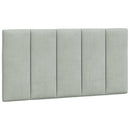 gavlpude Hanko 100 cm velour lysegrå