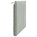 gavlpude Hanko 100 cm velour lysegrå