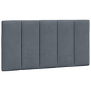 gavlpude Hanko 100 cm velour mørkegrå