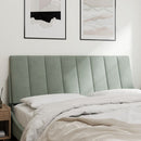 gavlpude Hanko 120 cm velour lysegrå