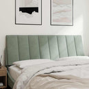 gavlpude Hanko 140 cm velour lysegrå