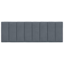 gavlpude Hanko 140 cm velour mørkegrå