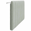 gavlpude Hanko 160 cm velour lysegrå