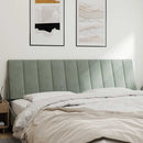 gavlpude Hanko 180 cm velour lysegrå