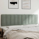 gavlpude Hanko 180 cm velour lysegrå