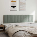 gavlpude Hanko 200 cm velour lysegrå