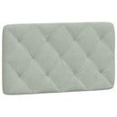 gavlpude 80 cm velour lysegrå