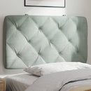 gavlpude 80 cm velour lysegrå