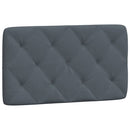gavlpude 80 cm velour mørkegrå