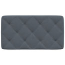 gavlpude 80 cm velour mørkegrå