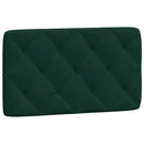 gavlpude 80 cm velour mørkegrøn
