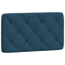 gavlpude 80 cm velour blå