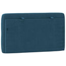 gavlpude 80 cm velour blå
