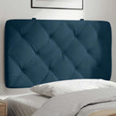 gavlpude 80 cm velour blå