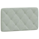 gavlpude 90 cm velour lysegrå
