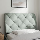 gavlpude 90 cm velour lysegrå