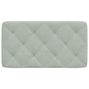 gavlpude 90 cm velour lysegrå
