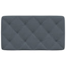 gavlpude 90 cm velour mørkegrå