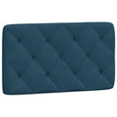 gavlpude 90 cm velour blå