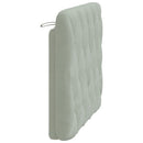 gavlpude 100 cm velour lysegrå