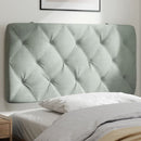gavlpude 100 cm velour lysegrå