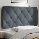 gavlpude 100 cm velour mørkegrå