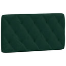 gavlpude 100 cm velour mørkegrøn