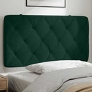 gavlpude 100 cm velour mørkegrøn