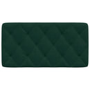 gavlpude 100 cm velour mørkegrøn