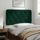 gavlpude 100 cm velour mørkegrøn
