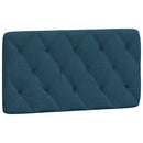 gavlpude 100 cm velour blå