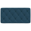 gavlpude 100 cm velour blå