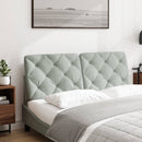 gavlpude 120 cm velour lysegrå