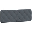 gavlpude 120 cm velour mørkegrå