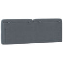 gavlpude 120 cm velour mørkegrå
