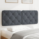gavlpude 120 cm velour mørkegrå