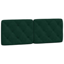 gavlpude 120 cm velour mørkegrøn