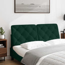 gavlpude 120 cm velour mørkegrøn
