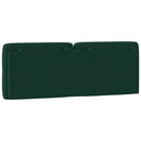 gavlpude 120 cm velour mørkegrøn