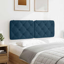 gavlpude 120 cm velour blå