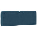 gavlpude 120 cm velour blå