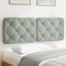 gavlpude 140 cm velour lysegrå