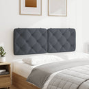 gavlpude 140 cm velour mørkegrå