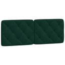 gavlpude 140 cm velour mørkegrøn